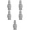 5St Mini Moai Beelden Grijs Steen Aquarium Vis Tank Versiering 9