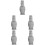5St Mini Moai Beelden Grijs Steen Aquarium Vis Tank Versiering 8