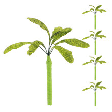 15St Handgemaakte Mini Bananenbomen Model Groen Voor Diorama Scènes