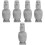 5St Mini Moai Beelden Grijs Steen Aquarium Vis Tank Versiering 6