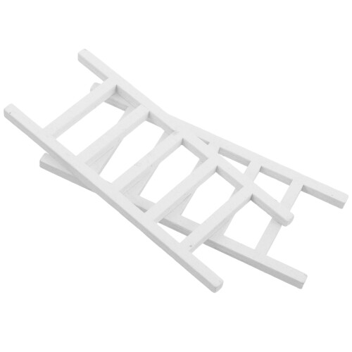6St Mini Ladder Wit 1:12 Decor Voor Poppenhuis En 1
