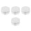 4St Draagbare Beugelhouder Wit Plastic Retainer Case 6