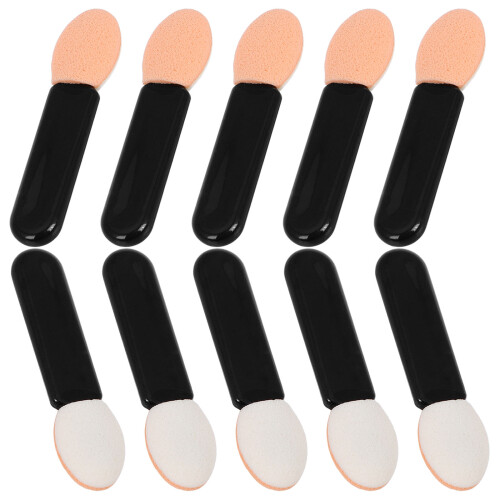 20St Compacte Acryl Oogschaduw En Lippen Applicator Borstel Zwart 1