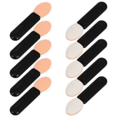 20St Compacte Acryl Oogschaduw En Lippen Applicator Borstel Zwart 2
