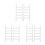 6St Mini Ladder Wit 1:12 Decor Voor Poppenhuis En 5