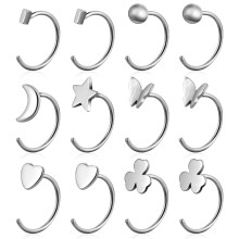 30Paare Silber Kleine Ohrstecker Set Vielseitige Damen Ohrschmuck