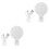2St Make-Up Ring Light Wit, LED Fill Light Met 3 Lichtmodi 4