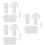 3Sets Acryl DIY Bootshanger Sjabloon Snijmal Voor Handwerk 7