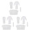3Sets Acryl DIY Bootshanger Sjabloon Snijmal Voor Handwerk 2