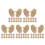 100St Beige Golfbal Marker Hout Golftools Voor Precisie En Training 4