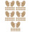 100St Beige Golfbal Marker Hout Golftools Voor Precisie En Training 8