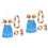 2St Hula Gras Set Inclusief Armband & Hoofdband 4