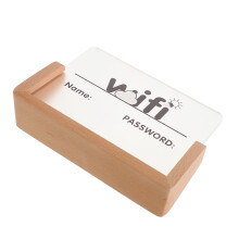 4Stk Kreatives WiFi Schild Aus Holz Für Gäste Und Business