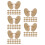 100St Beige Golfbal Marker Hout Golftools Voor Precisie En Training 3