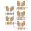 100St Beige Golfbal Marker Hout Golftools Voor Precisie En Training 6