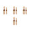 4Sets Beige Instrument Klankbuis Educatief Voor Kinderen 4