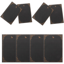 16Stk Briefpapier Set Schwarz Mit Hase, Glatt Und Handgefertigt