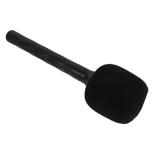2Pcs Handheld Microphone Holder Black Plastic for Interview Use 2