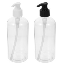 4Ud Envases Plásticos Con Bomba 500Ml Para Loción Y Champú Multicolor