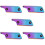 5Stk Motorradauspuff Hitzeschild Abdeckung Blau 10