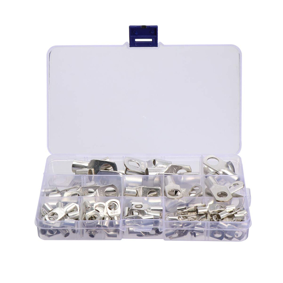 Copper Wire Lugs Kit For Electrical Wiring, Heavy Duty Sc Ring Terminals In 6Mmâ² 10Mmâ² 16Mmâ² 25Mmâ² 35Mmâ² 50Mmâ², Tinned Copper Connectors With 9128293697415