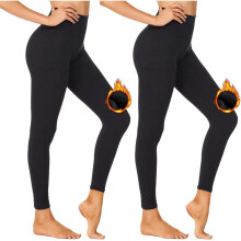 Ondoorzichtige, warme, dikke winterkousen voor dames, elastische tailleband, hoge taille, elastische legging met buikcorrigerend effect, thermische