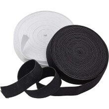 Elástico para coser, banda elástica para pelucas, uso multiusos, textura de poliéster, transpirable, cintura ajustable, elástico de alta
