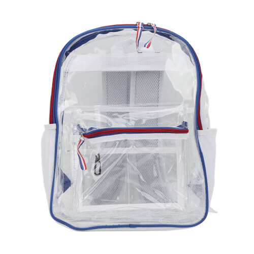 Large Clear PVC Backpack with Reinforced Straps, 20L Capacity 2