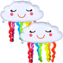 Ballons en mylar en forme de nuage, très résistants, avec membrane en étain non toxique, pour décoration de fêtes d'anniversaire, baby showers