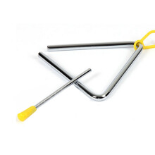 6 Zoll Metall-Handperkussionstriangle für Kinder, Rhythmusinstrument