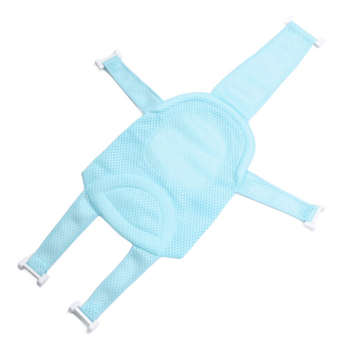 hellblauer Air-Mesh Baby-Badewannensitz-Sling Universal