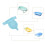 Baby Bathtub Support Net, Soft Mesh, Light Blue, 7.5x35x66cm 1