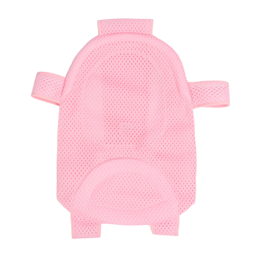 Slip-Proof Baby Bath Support: Detachable Net For Easy Cleaning Pink