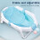 hellblauer Air-Mesh Baby-Badewannensitz-Sling Universal 5