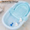 Baby Bathtub Support Net, Soft Mesh, Light Blue, 7.5x35x66cm 8