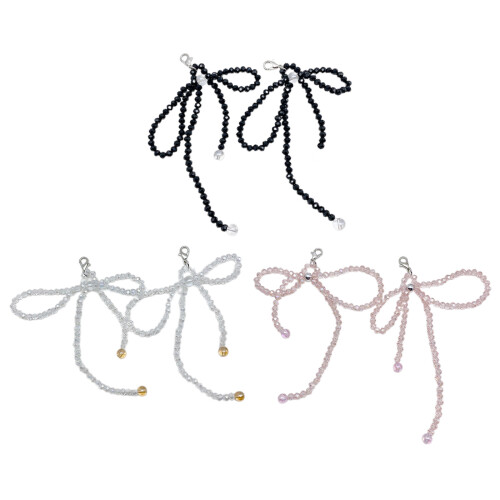 Pendentif élégant avec nœud papillon, décoration de-Blanc 1