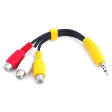 Sztereó audio átviteli kábel, széles kompatibilitású 3,5 mm-es - 3 RCA plug and play Sony TV-hez, környezetbarát PVC anyagok, kiváló