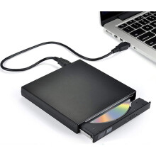 Masterizzatore CD/DVD esterno USB 3.0 e Type-C, design sottile, prestazioni affidabili, portatile per laptop e computer desktop.