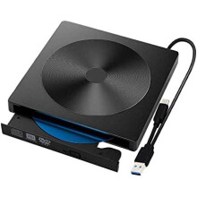 Nagy teljesítményű külső Blu-ray meghajtó, 5 az 1-ben hordozható lejátszó laptophoz, asztali számítógéphez, támogatja az USB 3.0 Type-C
