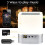 Ambient Nighttime Symphony, Πολυλειτουργικό Νυχτερινό Φως, Ηχείο Bluetooth, Ρυθμιζόμενο Θερμό Φως, 4