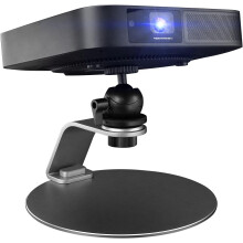 Table Projector Bracket Holder, Elegant Design 360 Degree Adjustable Aluminum Projector Stand, Desktop Projector Mount with Enhanced Stability for