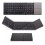 Fashionable Gift Idea for Phone Users, Sync Up to 3 Devices, Foldable Bluetooth Keyboard with Double Hinge Design, Quiet Typing Experience, Slim and 6