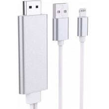 Experiență vizuală de înaltă definiție, adaptor de cablu HDMI pentru dispozitivele Apple, acceptă transmisie de mare viteză a sincronizării