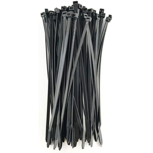Abraçadeiras de nylon resistentes às intempéries, 35,5 cm (14 polegadas), para fixação segura de cabos e fios, pretas, fáceis de armazenar e