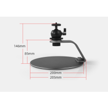 Aluminum Projector Stand, Desktop Projector Mount Base with 360 Degree Adjustable Ballhead Angle for Most Video Projectors, Elegant Design Portable