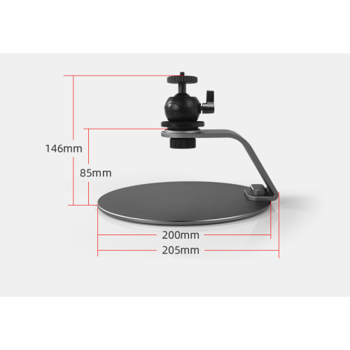 Aluminum Projector Stand, Desktop Projector Mount Base with 360 Degree Adjustable Ballhead Angle for Most Video Projectors, Elegant Design Portable