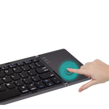 Portable Wireless Keyboard for Laptops, Phones, Foldable Bluetooth Keyboard with Double Hinge Design, Slim and Light, Fashionable Gift Idea for