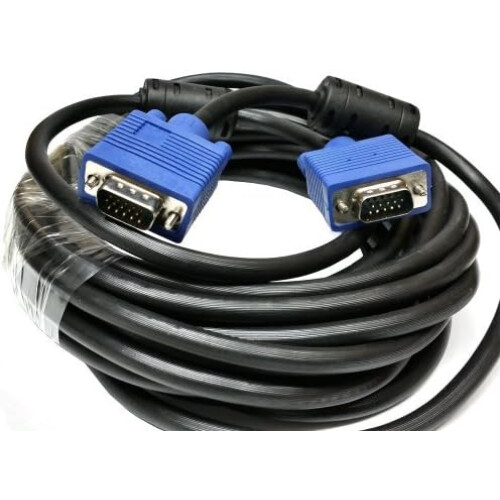 Καλώδιο VGA, Οθόνες υψηλής ανάλυσης PVC, Μπλε βιδωτός σύνδεσμος 5 ποδιών για 2