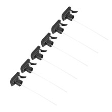 Durable 6Pcs Black Spray Nozzle Set with Leak-Proof Seals - 28mm