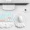 Cloud Mouse Pad Wrist Support, Memory Foam, 26.5x25x2cm, White 5